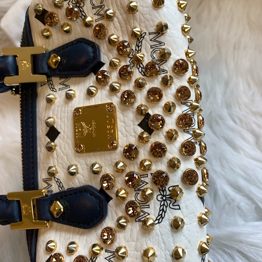 RARE MCM Swarovzki 2 way boston - Nano - Picture 3 of 16